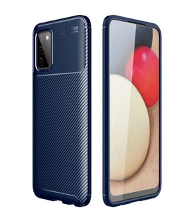 Durukar® Samsung Galaxy A02S Kılıf Auto Focus Karbon Kapak - Lacivert