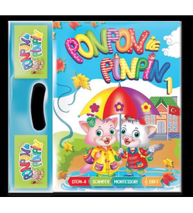 PONPON İLE PİNPİN OKUL ÖNCESİ EĞİTİM SETİ ( +36 ) - MİNİK DAMLA