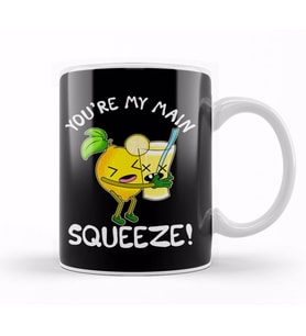 Cute & Funny You're My Main Squeeze Lemonade Pun Kupa Bardak Porselen