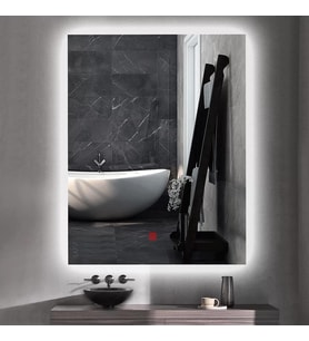 50x70(h) cm Buğu Çözücülü Ledli Banyo Aynası