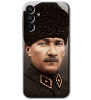Galaxy A15 Kılıf HD Desen Baskılı Kılıf - Başkomutan Atatürk