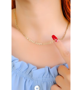 SÜZME MODEL ZİNCİR KOLYE 14 AYAR A084998