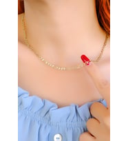 SÜZME MODEL ZİNCİR KOLYE 14 AYAR A084998