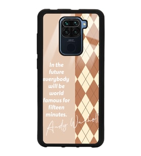 Xiaomi Redmi Note 9 Uyumlu Andy Ekose Tasarımlı Glossy Telefon Kılıfı