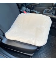Yumuşak Tüylü Peluş Serme Oto Koltuk Koruyucu Minder Ön Tekli Bej