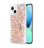 Microsonic Apple iPhone 13 Mini Kılıf Glitter Liquid Holder Gold