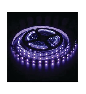 395nm UV 5V Şerit LED 5050 60/1 mt Yapışkanlı Kesilebilir