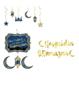 Ramazan Süsleri Set Ramazan Bayramı Süsleme Seti 3 Parça-