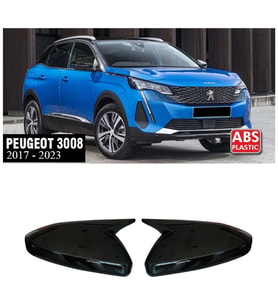 Peugeot 3008 Batman Yarasa Ayna Kapağı Piona Black ABS 2017+