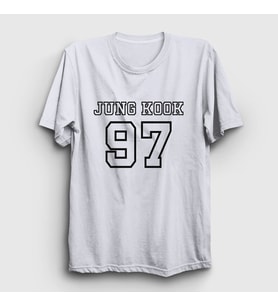 Presmono Unisex Beyaz 97 K Pop Jungkook Bts T-Shirt 272530tt (Beyaz)