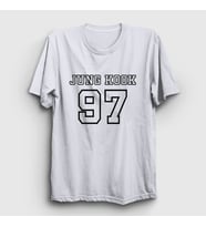 Presmono Unisex Beyaz 97 K Pop Jungkook Bts T-Shirt 272530tt (Beyaz)