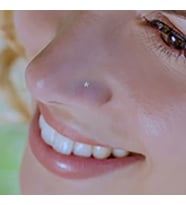 Cerrahi Çelik Silver Renk Çelik Yıldızlı Burun Pİercing  Yıldızlı Hızma