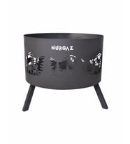 Nurgaz Campout Orman Şöminesi Geyik Desen (Buz-Buz)