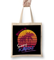 Welcome To Sunny Kavos Bez Çanta Uzun Saplı