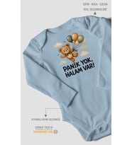 Panik yok, halam var! Uzun Kollu Çıtçıtlı Bebek Body