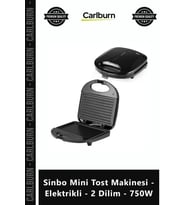 Özel Üretim Kompakt Yapışmaz Plaka Pratik Sinbo Mini Tost Makinesi Elektrikli 2 Dilim 750W