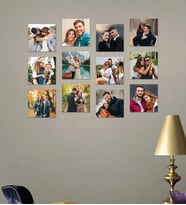 Kişiye Özel 12 Fotoğraflı Kare Mdf Tablo