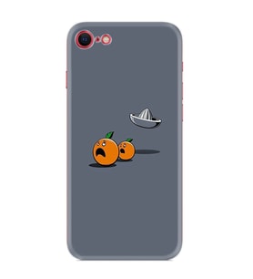 Apple Iphone 6 6s Kılıf Desenli Silikon Güzel Kılıf Orange Escape 1374