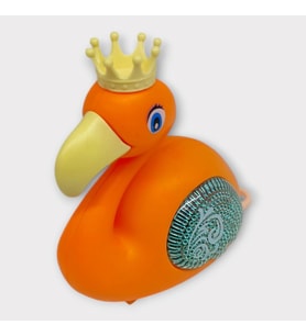 Kurmalı Işıklı Sevimli Flamingo - Turuncu