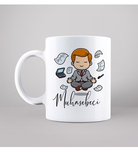 Muhasebeci Tasarımlı Kupa