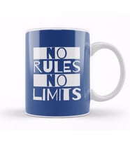 No Rules No Limits Slogan Kupa Bardak Porselen