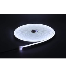 Neon LED şerit 5metre Soğuk beyaz LED zincir bandı hortum esnek dekoratif aydınlatma ışık 12V 10W