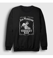 Presmono Unisex Siyah Show Me The Way Jim Morrison Doors Sweatshirt 339269tt