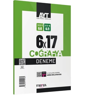 Marka Yayınları Ayt Coğrafya 6X17 Deneme