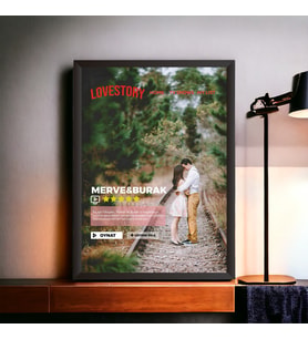 Kendin Tasarla Kişiye Özel Netflix Sinema Tasarım Film Poster Fotoğraf Çerçevesi 21x30cm
