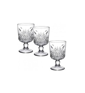 Şık 4'lü 330 ml Vayaklı Bardak Seti, Modern ve Dayanıklı Tasarım