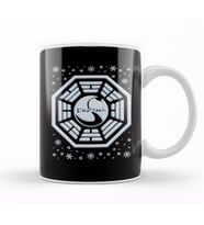 Lost Dharma Initiative Christmas Snow Logo Kupa Bardak Porselen