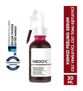 NEDOX Cilt Yenileyici Cilt Tonu Eşitleyici Kırmızı Peeling Serum Aha %30 Bha %2 Ph % 3.5 Serum 30 ml