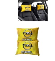 Opel Logolu Sarı Araç Seyahat Boyun Yastığı 2’li Set – Dijital Baskılı Konforlu