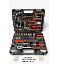 Model 58 Parça Lokma Anahtar Takımı 1-2 Ve 1-2 El Aletleri Seti 58 Parça