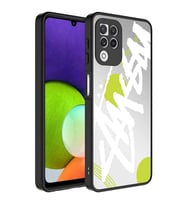 Galaxy A22 4G Kılıf Aynalı Desenli Kamera Korumalı Parlak Zore Mirror Kapak