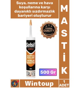 #Mastik Sızdırmazlık Dolgu Malzeme Boyanabilir Esnek Yalıtım Beyaz Silikonize Akrilik Mastik 500 Gr