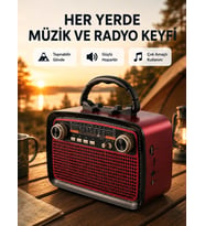 Kablosuz Bluetooth Hoparlör – Yüksek Ses Kalitesi, Uzun Pil Ömrü, Fm Ve Am Radyo Fonksiyonu
