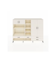 Hyperion Dolap 12 Raflı 4 Çekmeceli 4 Kapaklı 220x44x163 Aytaşı-Aytaşı