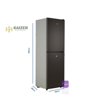 KAiZER Germany  240 Buzdolabı ALTTAN BUZLUK -SİYAH 12 volt / 24 volt