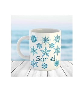 Sar E - Kürtçe Porselen Kupa (Beyaz)