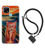 Realme C11 C21 C21Y C25Y C11 2021 Kılıf Boyun Askılı Silikon Tablo Cat 1788