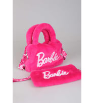 DEKOMUS İLE LİSANSLI YENİ SEZON BARBIE PELUŞ BASIC EL ÇANTASI VE OMUZ ÇANTASI 2'LİSİ