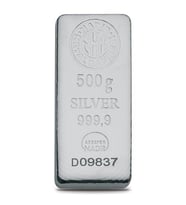 500 Gram Gümüş Külçe