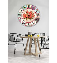 Bilge Retro Tasarımlı Duvar Saati 40x40cm