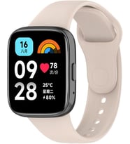 Xiaomi Redmi Watch 3 Active ile Uyumlu Klasik Zore Kordon – Krem