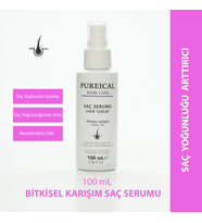 Pureical Saç Serumu, Bitkisel kompleks, saç kaybını önleyici, saç güçlendirici, hyaluronik asit, besleyici saç serumu 100 mL