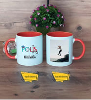 Polis Kupa Bardak Turuncu Fotoğraflı Dünya Polisler Günü Hediyesi