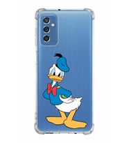 Samsung Galaxy M52  Köşe Korumalı Antişok Kapak Donald Duck Tasarımlı Şeffaf  Kılıf