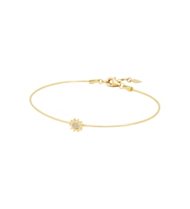 Debora Jewelry 14 Ayar Altın Güneş Detaylı Kelepçe Bileklik