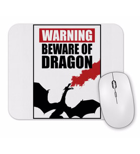Cuidado Dragao Feroz Mouse Pad